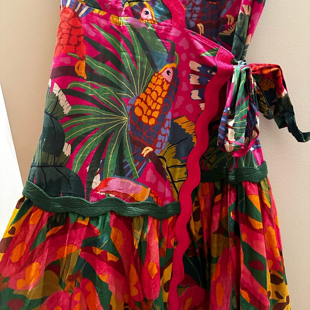 Farm Rio Printed Wrap Dress